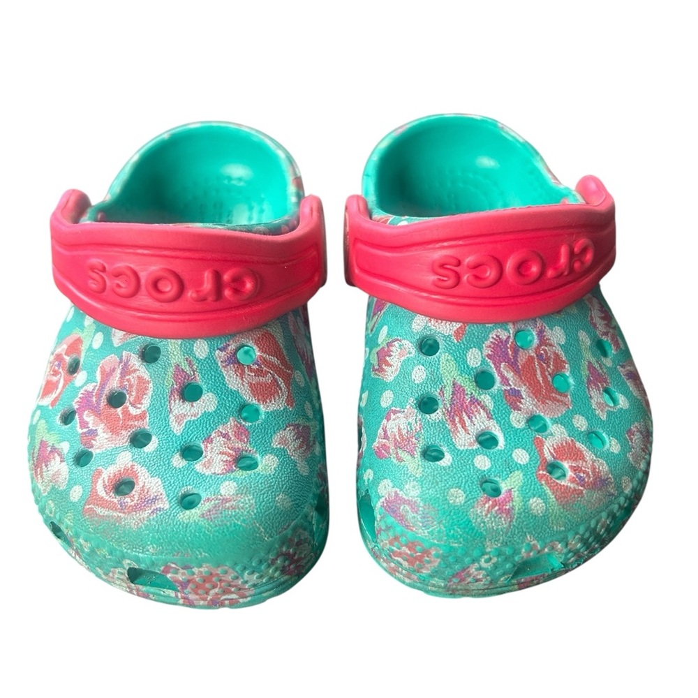 Crocs Kids' Floral Clogs Baby Girls size 4